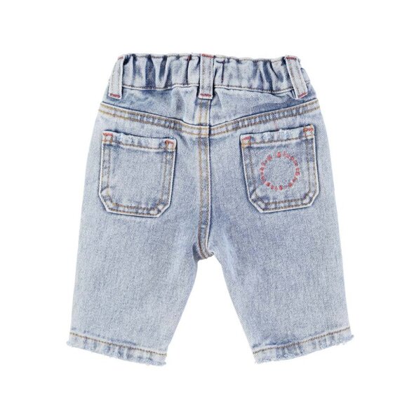 Unisex Trousers - Washed Blue Denim - Picture 4 of 4